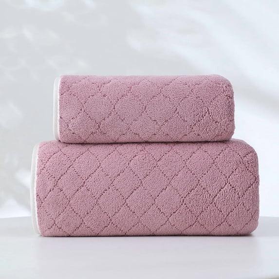 Hand Towel, Ultra Plush Soft Absorbent Face Towel for Bathroom, Quick Dry Microfiber Towel with Diamond Pattern, Fade Resistant Hotel Style Towel for Gym & Spa 13.8" x 29.5"
