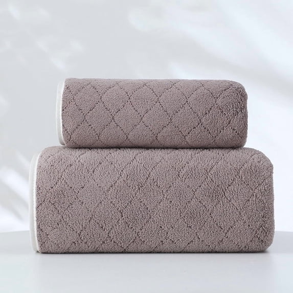 Hand Towel, Ultra Plush Soft Absorbent Face Towel for Bathroom, Quick Dry Microfiber Towel with Diamond Pattern, Fade Resistant Hotel Style Towel for Gym & Spa 13.8" x 29.5"
