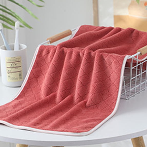 Hand Towel, Ultra Plush Soft Absorbent Face Towel for Bathroom, Quick Dry Microfiber Towel with Diamond Pattern, Fade Resistant Hotel Style Towel for Gym & Spa 13.8" x 29.5"