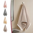 thumbnail image 1 of Hand Towel for Bathroom 13 x 29 Inch Quick Dry Absorbent Kitchen Hand Towels Striped Cotton Hand Towels Soft Bath Towel Set for Swimming, Pool, 1 of 6