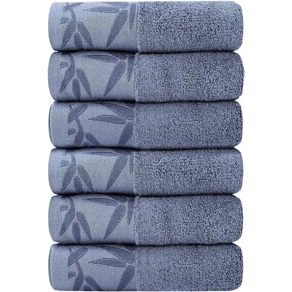 DEWEL Leaf Hand Towels 6 Count