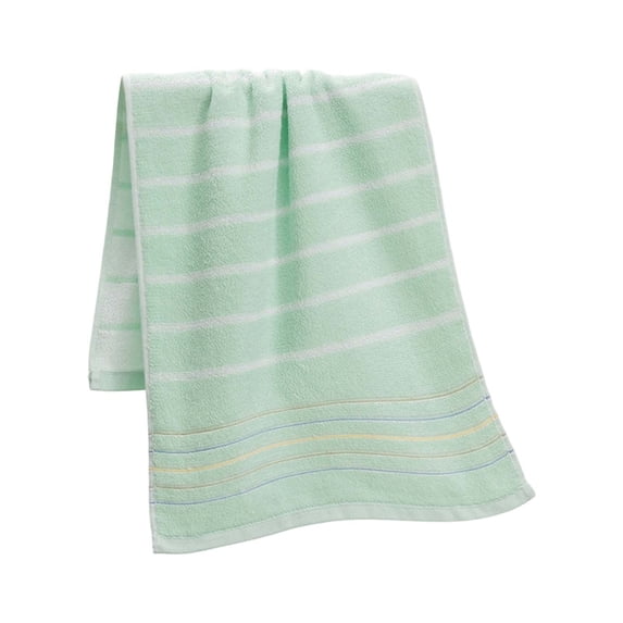 Hand Towels for Bathroom,Stripes Comfortable Bath Towels | Soft & Quick Drying Cleaning Towels for Gym | Absorbent Towel for Shower,Travel & Running,12.99x27.5 Inch,Green