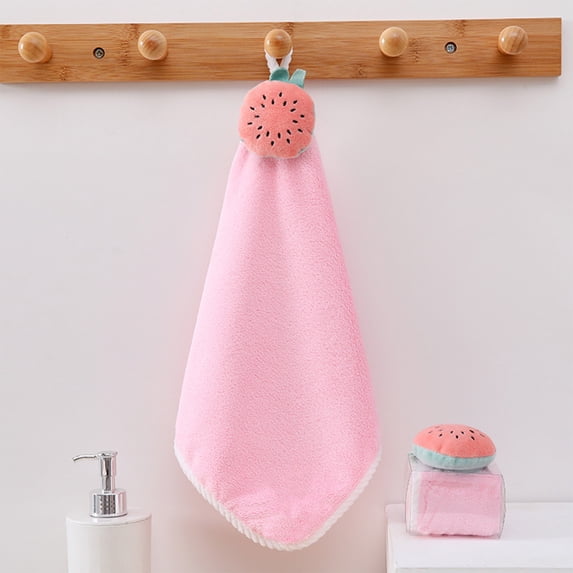 Hand Towels for Bathroom,Ultra-Lightweight Small Quick Dry Microfiber Travel Hand Towel Coral Fleece Towel for Kitchen with Hang Loop Soft Hand Face Towel Suitable for Kitchens and Bathrooms