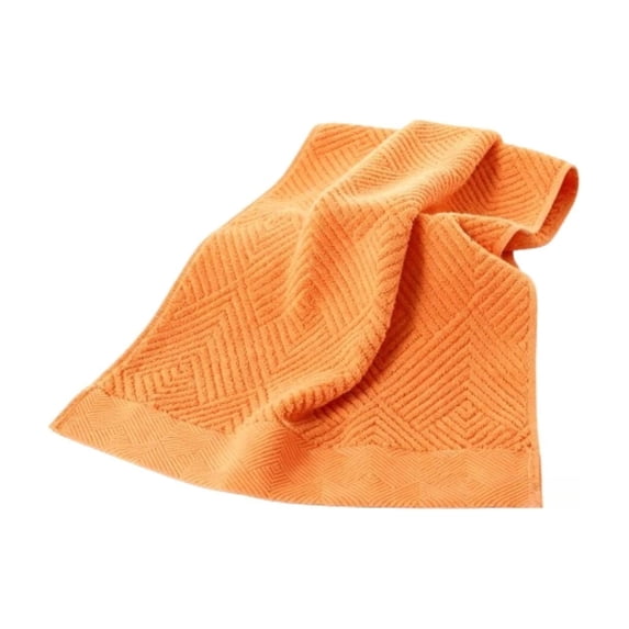 Hand Towels for Bedroom,13.7x29.5 Inch Striped Weave Bath Towels | Soft Absorbent Quick-Dry Cleaning Towels for Gym & Outdoor Running | Summer Kitchen Cleaning Towels,Orange