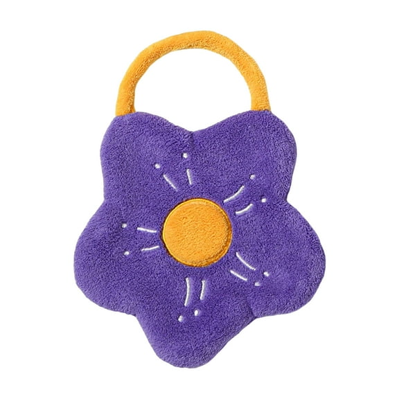 Hand Towels,Cute Flower Hand Towels with Hanging Loop,Hanging Hand Towels for Bathroom Kitchen,Quick Dry Hand Bath Towel