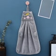 thumbnail image 1 of Hand Towels Cute With Hanging Loop Bathroom Hand Bath Towel Kitchen Towels Microfiber Absorbent Quick Dry Utility Towel For Home Bathroom, 1 of 6