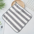thumbnail image 1 of Hand Towels with Loops for Hanging, Hanging Kitchen Towels, Striped Hanging Loop Hand Towels, Soft Absorbent Small Kitchen Hand Towels, Multipurpose Stripe Bathroom Hand Cloths 1Pcs, 1 of 5