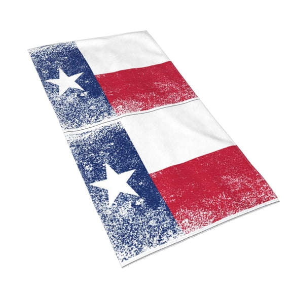 Hand Towels Retro Texas Flag Bath Shower Towels Fingertip Kitchen Dish Guest Towel 15.7 X 27.5 In