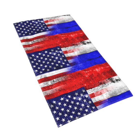 Hand Towels Russian America Flag Bath Shower Towels Fingertip Kitchen Dish Guest Towel 15.7 X 27.5 In