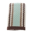 thumbnail image 1 of Hand Towels Set of 1 Striped Pattern Cotton Soft Absorbent Decorative Towel for Bathroom, 29.5x13.8 Inch, Brown, 1 of 3