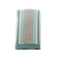 thumbnail image 1 of Hand Towels Set of 1 Striped Pattern Cotton Soft Absorbent Decorative Towel for Bathroom, 29.5x13.8 Inch, Green, 1 of 3