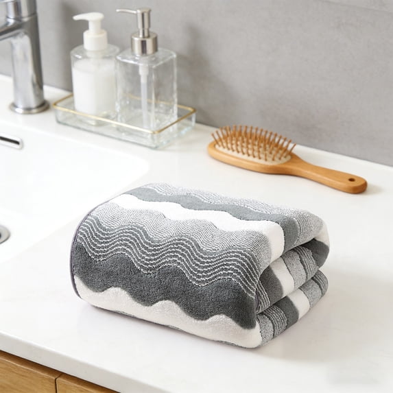 Hand Towels, Velvet Towel Soft Absorbent For Dormitory Home BathroomQuick Dry Microfiber Bath Towel