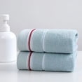 thumbnail image 1 of Hand Towels for Bathroom, 13x29 Inch Premium 100% Cotton Absorbent Face Towel, Light Blue, 1 of 7