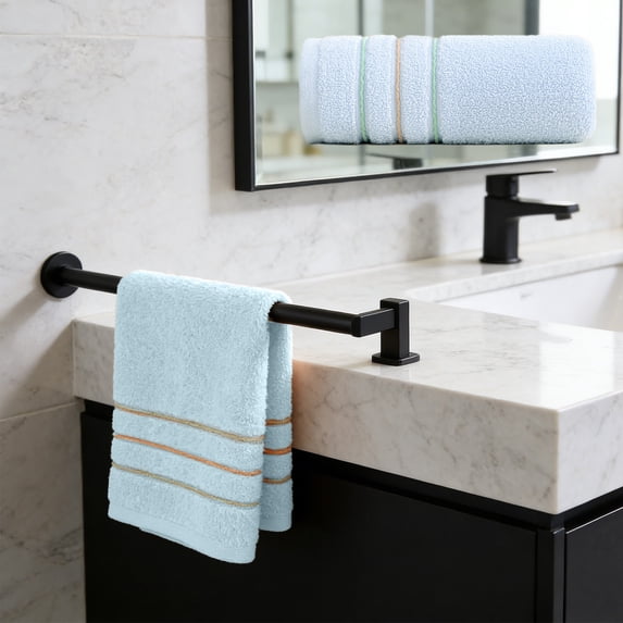 Hand Towels for Bathroom, Cotton Soft Absorbent Decorative Hand Towel Set for Face Bath Spa Kitchen Gym, 13x29 Inch(Blue)