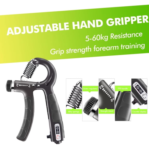 Hand Trainer Kit 8 Pack,Finger Trainer,Gyroscopic Ball, Anti Stress Ball,Grip Trainer with Counter,Finger Stretcher,Hand Grip Strengthener,Training Set for Fitness Strength Training at Home