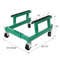 Hand Trucks ATV Motorcycle Engine Cradle Dolly 1500lbs ,Green,Platform Dollies