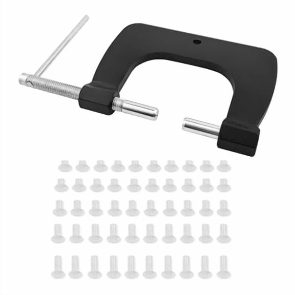 Hand Tubular Rivet Tool, 1/8" Semi Tubular Rivet Tool Kit with Aluminum Tubular Rivets for Window Vent, Tonka Toy, Pinball Machine & Coleman Repair  50Pcs$$Hardware