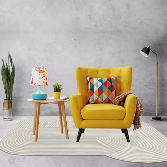 Hand Tuft carpet, 12x12 Area rug, Ivory and Grey color, Bed, Living ...