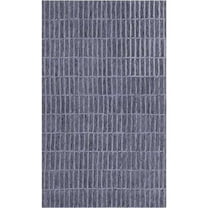 Eclatique Hand Tufted Wool Area Rug 4 x 6 ft Dark Gray Grid Pattern 100% New Zealand Wool Indoor Carpetc Carpet for Living Room, Bedroom & Home Decor