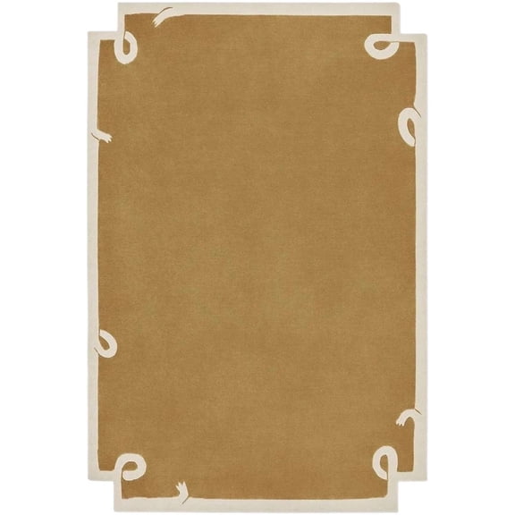 Hand-Tufted 100% New Zealand Wool Solid Area Rug | Modern Carpet for Living Room, Bedroom, and Home Décor (Tan_8X10)