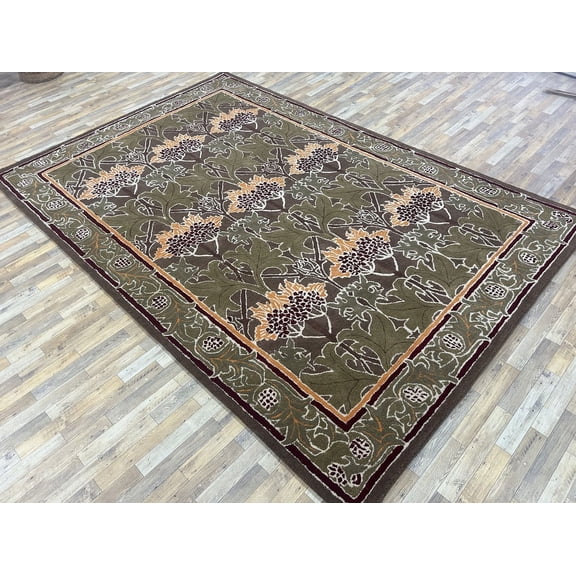 Hand-Tufted 100% Wool Handmade Area Rug Carpet for Home, Bedroom, Living Room, Kids Room, Any Room Rugs (5' x 8') Feet