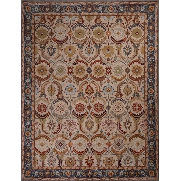 AVYAY RUGS Traditional Tufted Multicolor Traditional Floral Pattern Area Rugs, 9' x 12', Wool