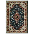 thumbnail image 1 of Hand Tufted Black, Rust and Beige Persian Style Antique Oriental Wool Area Rug, 1 of 10