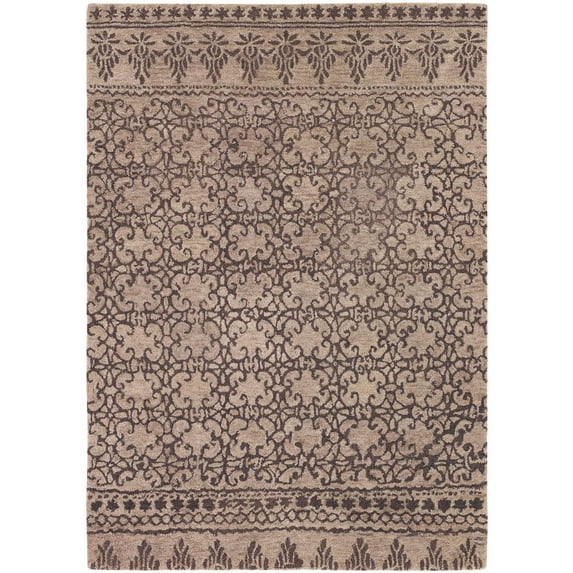 Chandra Berlow BER-32100 Tan 5' x 7'6" Rug