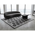 3d Patterned Rugs Hand-Tufted Geometric 3D Hexagon Honeycomb Pattern Charcoal Grey and ...