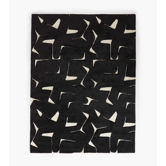 White Dynamic Rug Modern Rug Hand-Tufted Geometric White Area Rug, 10 x 14 - Walmart.com