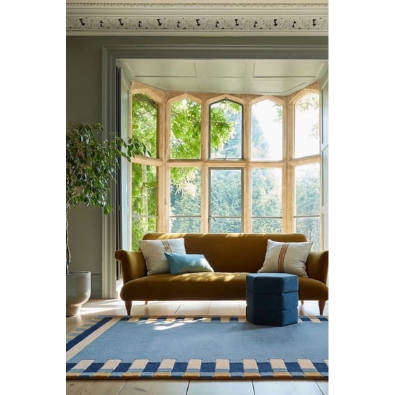 Kali Hand Tufted Blue Area Rugs, 4x6