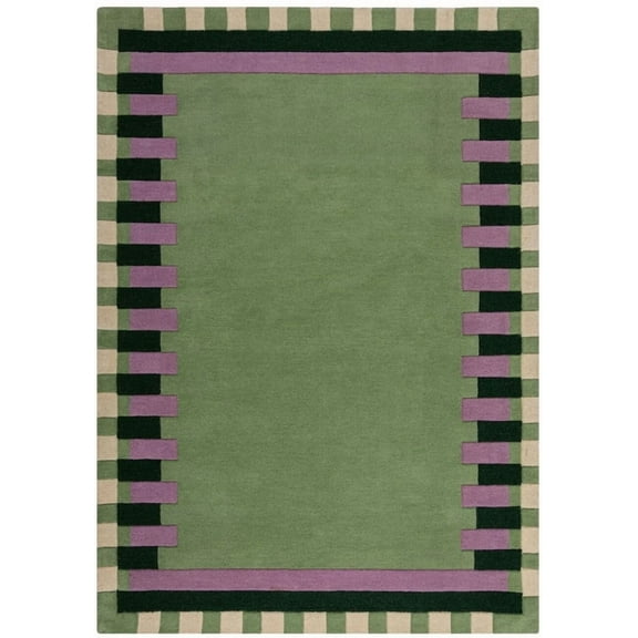 Kali Hand Tufted Green Area Rug, 7x10