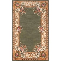 Hand Tufted Traditional Wool Area Rug - 100% New Zealand Wool Carpet for Bedroom, Dining Room, and Luxurious Home Décor ( Sage Green_9X12)