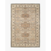 Hand-Tufted Tribal – Inspired Wool Area Rug | 100% New Zealand Wool | Modern Carpet for Living Room, Bedroom & Home Décor (Cream_8X10)
