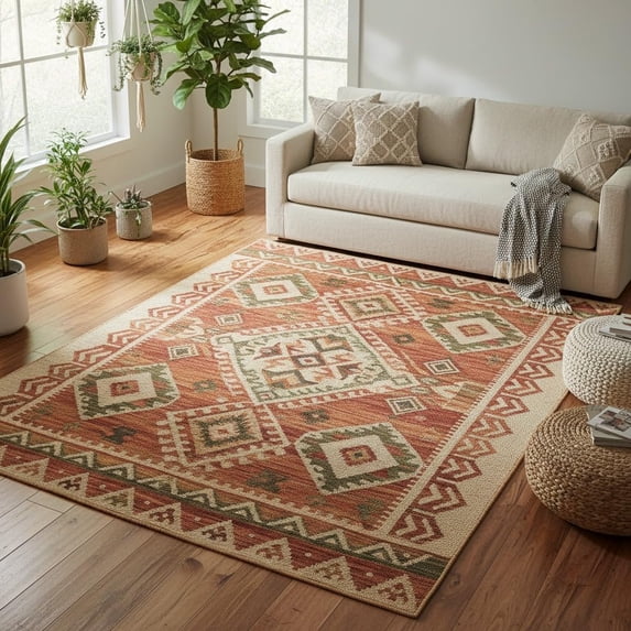Woolly Rug Hand-Tufted Wool Accent Rug, Artistic Mini Area Carpet for Entryway ...