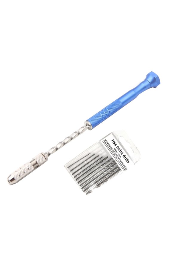 Hand Twist Drill Hole Punch 10pcs Mini Twist Drill Bits Tools Set for Epoxy Resin Art Crafts Keychain Jewelry Making