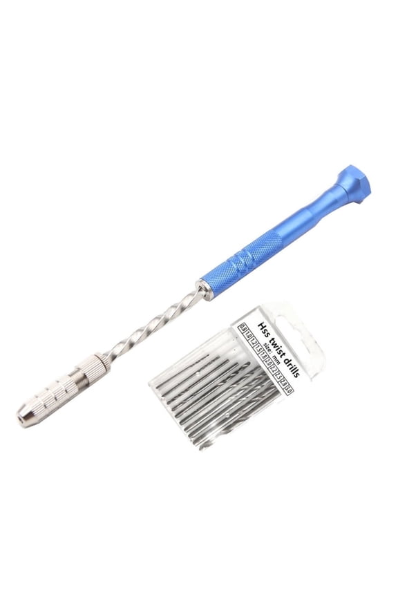 Hand Twist Drill Hole Punch 10pcs Mini Twist Drill Bits Tools Set for Epoxy Resin Art Crafts Keychain Jewelry Making