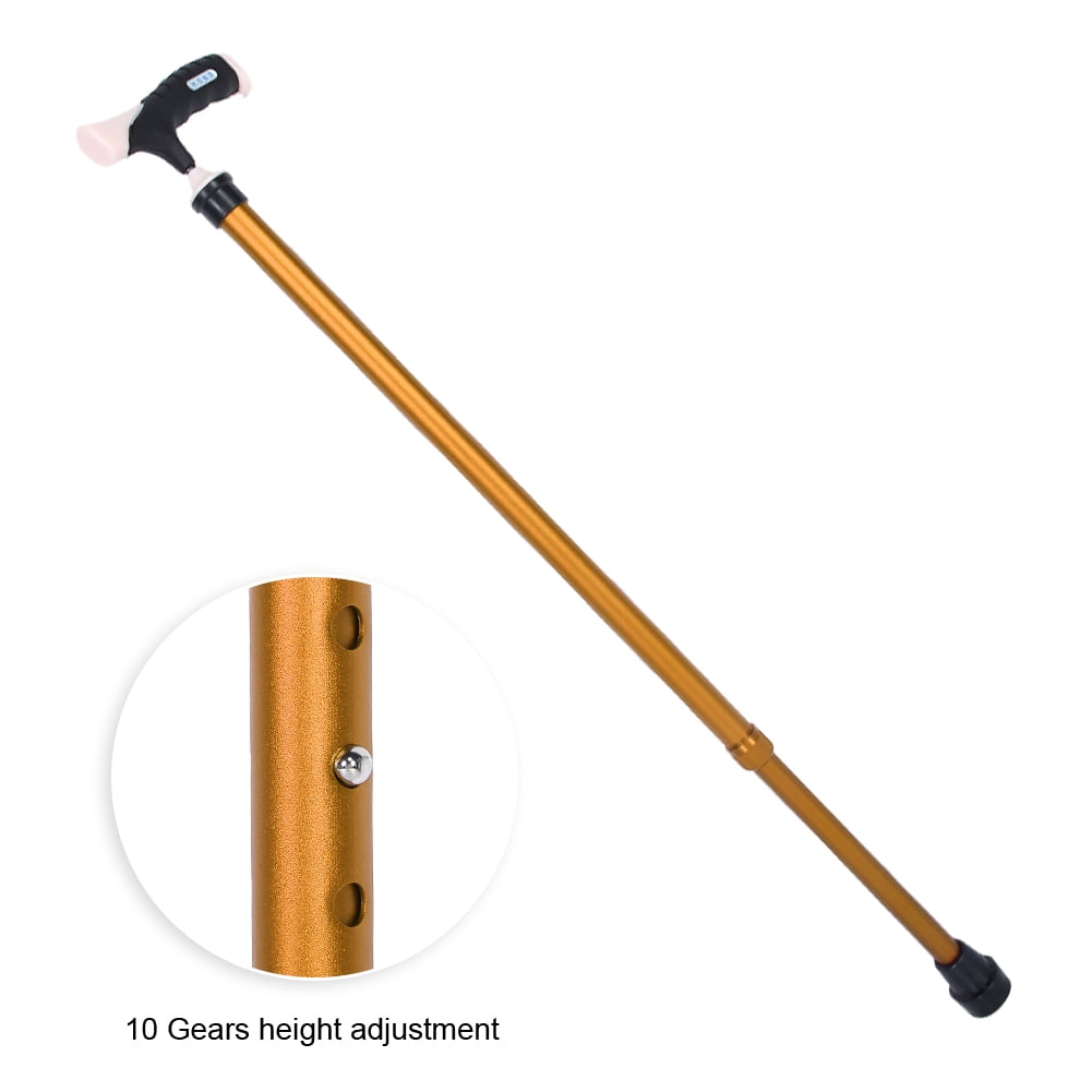 Hand Walking Stick,Elderly Walking Cane AntiSlip Height Aluminum Alloy