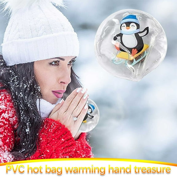 Hand Warmer under $5! kkbbma Reusable Hand Warmer, Portable Hot Compress Pack, Instant Heat Hand Warmers for Outdoor, Eco-Friendly PVC Warm Bag, Skiing Camping Winter Sports