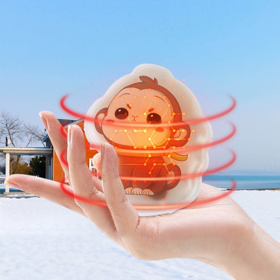 Hand Warmer,Cute Style Portable Hot Hand Warming Hot Compress PVC Hot Bag Warmer,Reusable Fast Self-Heating Heating Pack,Suitable for Camping,Travel and Hiking