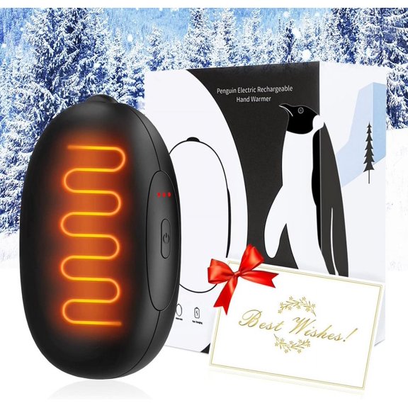Hand Warmer Rechargeable, 2 in 1 Portable Electric Hand Warmer, Reusable USB Pocket Hand Heater Power Bank 5000mAh