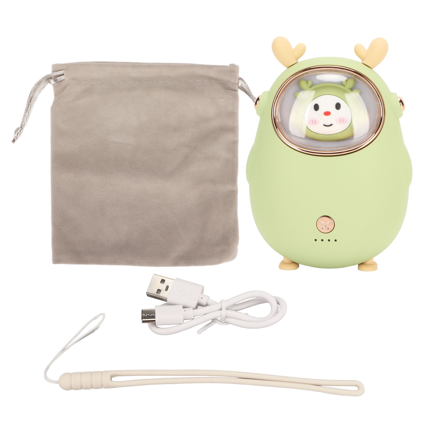 Hand Warmer USB Rechargeable 10000mAh Portable Green Night Light Power