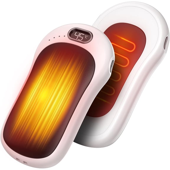 Hand Warmers ,2 Double Sided Heating Warmer That Surrounds Warmth for Palm and Fingers, Handwarmers with Adjustable Temp,Winter Gifts for Men and Women