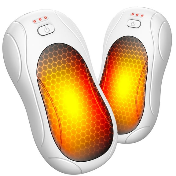 Hand Warmers Rechargeable 2 Pack, 3000mAh Electric Hand Warmers Reusable, 20Hrs Long Safe Heat, Portable Pocket Heater, Gifts for Christmas, Outdoor, Golf, Hunting, Camping Accessories