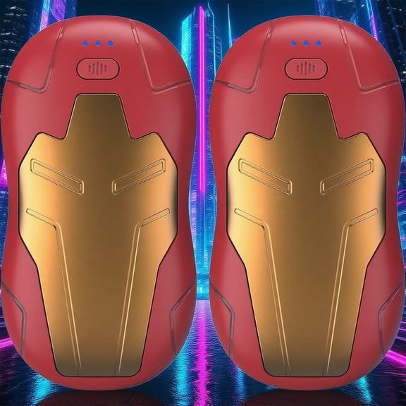 Hand Warmers Rechargeable 2 Pack,FANDLISS 10000mAh Magnetic Double Side Heating, Electric Hand Warmers 3 Levels Lasting Heat,Outdoor Heater Men Women Present for Christmas,Camping,Hunting