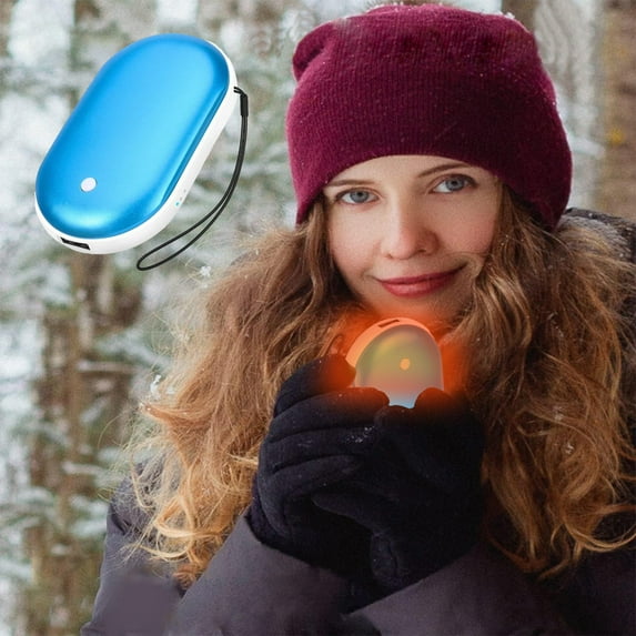 Hand Warmers Rechargeable 2400mAh Electric Hot Hands Hand Warmers Portable Pocket Heater for Women Man Camping Winter Warm Cell Phone and You