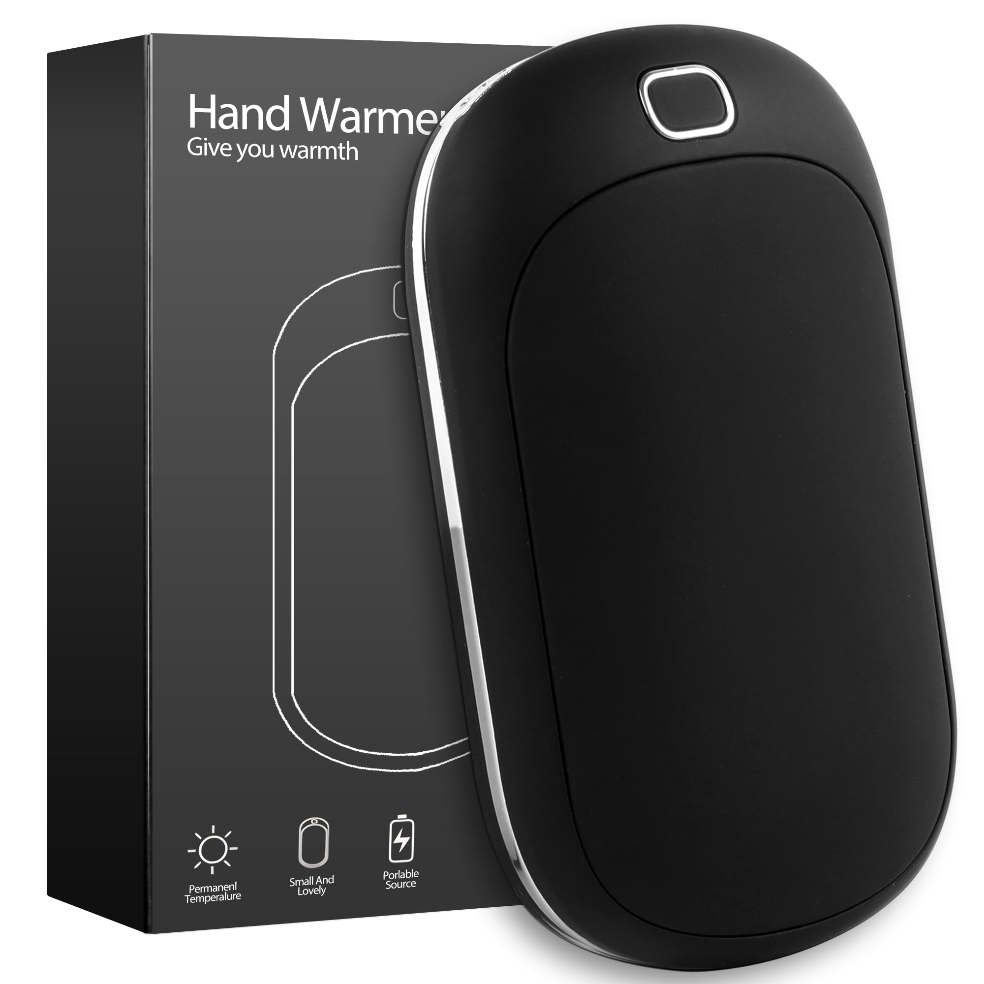 Hand Warmers Rechargeable,5200mAh Electric Portable Pocket Heater,Portable Heater Battery Hot