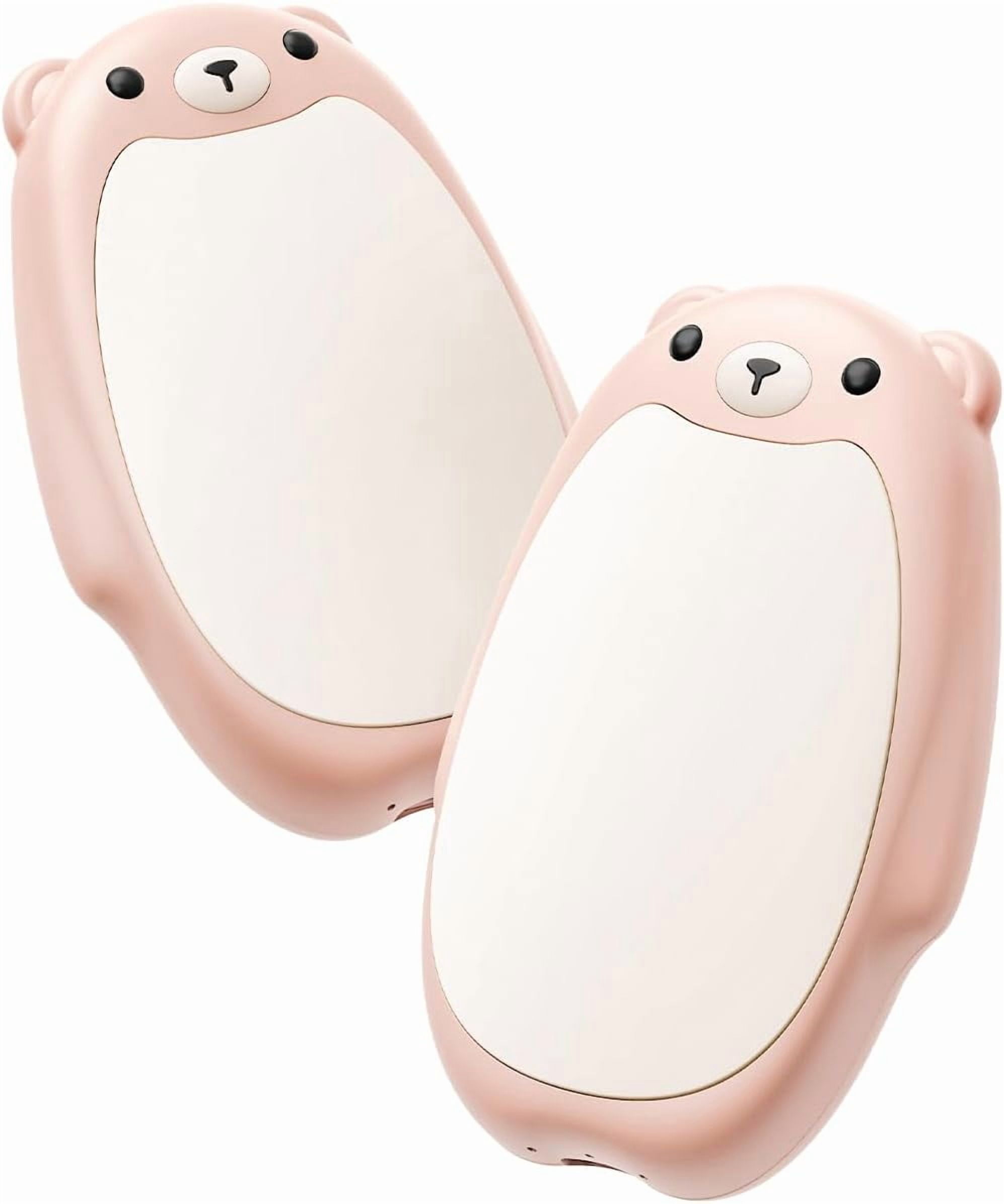 Hand Warmers Rechargeable – Cute Bear, 2 Pack Magnetic Hot Hands, Reusable Electric Pocket Heater, Great Gift for Daughter, Kids, Wife, or Bestie, Portable for Outdoor & Camping