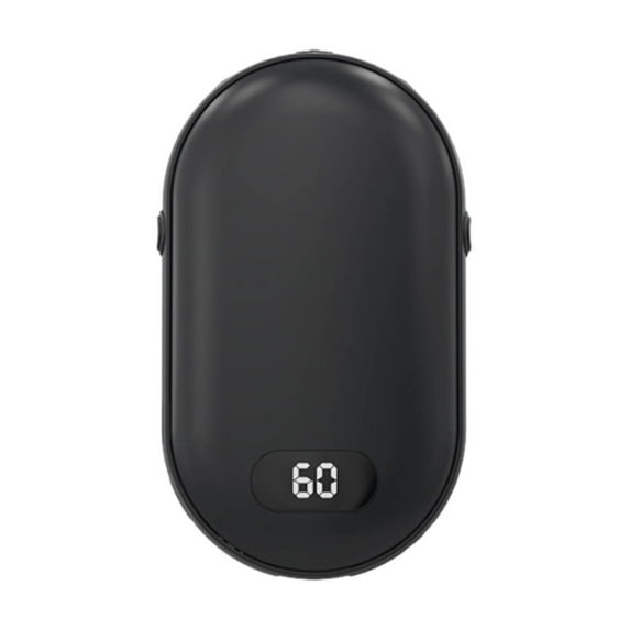 Hand Warmers, Rechargeable DualSided Hand Warmer, 5200mAh Power Chargers, Warmth Pocket Heaters, Portable Handwarmer, Gifts for Relatives and Friend, Suitable for Winter Use(Black)