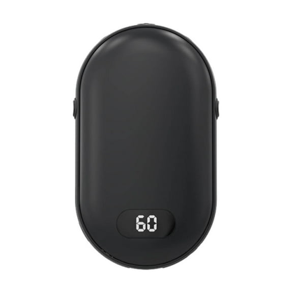 Hand Warmers, Rechargeable DualSided Hand Warmer, 5200mAh Power Chargers, Warmth Pocket Heaters, Portable Handwarmer, Gifts for Relatives and Friend, Suitable for Winter Use(Black)